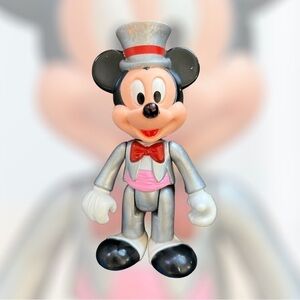 Vintage Disney Arco tuxedo Mickey Mouse 5 inch toy